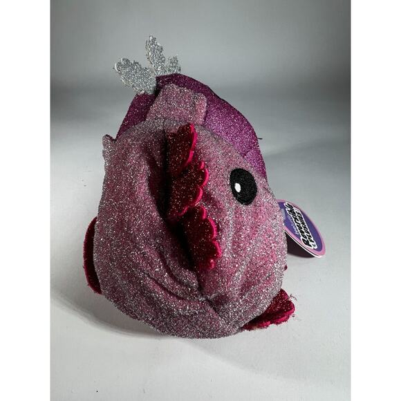 TeeTurtle The Original Reversible Axolotl Plushie Pink Purple Sparkle NEW - Picture 5 of 15